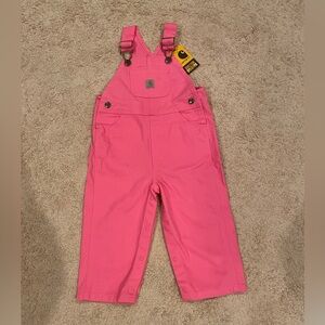Infant Pink Carhartt Overalls - New with tags - 18M